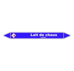 Marqueur de Tuyauterie - Lait de Chaux - Vinyle Laminé