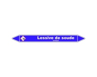 Marqueur - Tuyauterie Lessive de Soude - Vinyle Laminé 150 x 12 mm
