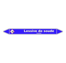 Marqueur - Tuyauterie Lessive de Soude - Vinyle Laminé