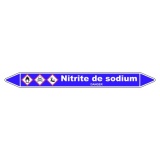 Marqueur Tuyauterie - Nitrite de Sodium - Vinyle Laminé 150 x 12 mm