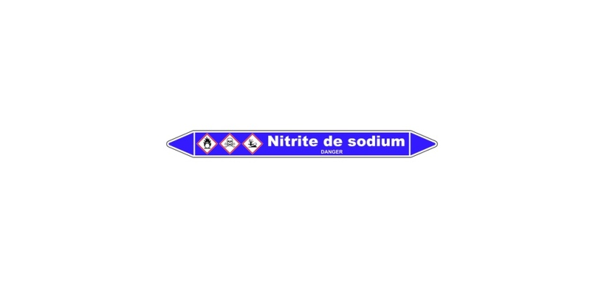 Marqueur Tuyauterie - Nitrite de Sodium - Vinyle Laminé