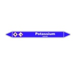 Marqueur de Tuyauterie - Potassium - NFX 08-105 - Vinyle Laminé
