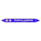 Marqueur - Tuyauterie Sodium Sulphide - Vinyle Laminé - NFX 08-105 150 x 12 mm