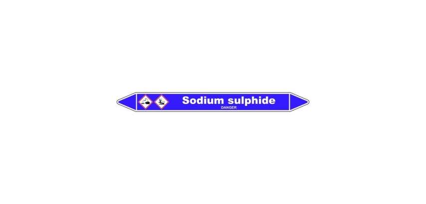 Marqueur - Tuyauterie Sodium Sulphide - Vinyle Laminé - NFX 08-105