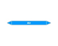 Marqueur de Tuyauterie - Air - NFX 08-105 - Vinyle laminé 150 x 12 mm