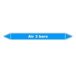 =Marqueur tuyauterie Air 3 bars – Vinyle NF X 08-105