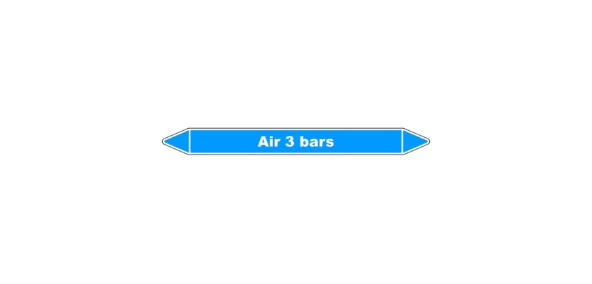 =Marqueur tuyauterie Air 3 bars – Vinyle NF X 08-105