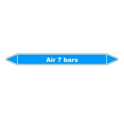 Marqueur tuyauterie Air 7 bars – Vinyle NF X 08-105