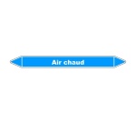 Marqueur de Tuyauterie - Air Chaud - NFX 08-105 - Vinyle Laminé