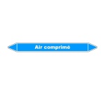 Étiquette tuyauterie - Air comprimé - Vinyle laminé  - NFX 08-105