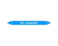 Étiquette tuyauterie - Air comprimé - Vinyle laminé  - NFX 08-105