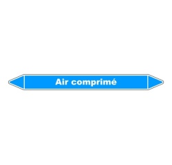 Marqueur tuyauterie Air comprimé – Vinyle NF X 08-105