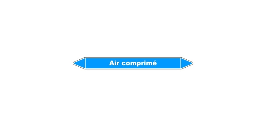 Marqueur tuyauterie Air comprimé – Vinyle NF X 08-105