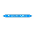 Marqueur de Tuyauterie - Air Comprimé 1,5 Bars - Vinyle Laminé