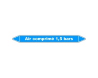 Marqueur de Tuyauterie - Air Comprimé 1,5 Bars - Vinyle Laminé 150 x 12 mm