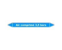 Marqueur Tuyauterie - Air Comprimé 3,5 Bars - Vinyle Laminé 150 x 12 mm