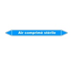 Marqueur de Tuyaux - Air Comprimé Stérile - Vinyle Laminé