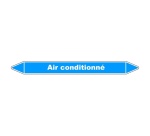 Marqueur tuyauterie Climatisation – Vinyle NF X 08-105