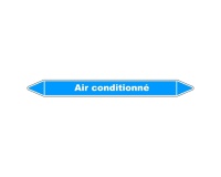 Marqueur - Tuyauterie climatisation - Vinyle laminé - NFX 08-105 150 x 12 mm