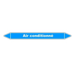 Marqueur tuyauterie Climatisation – Vinyle NF X 08-105