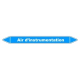 Marqueur de Tuyaux - Air d'instrumentation - Vinyle Laminé 150 x 12 mm