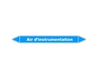 Marqueur de Tuyaux - Air d'instrumentation - Vinyle Laminé 150 x 12 mm