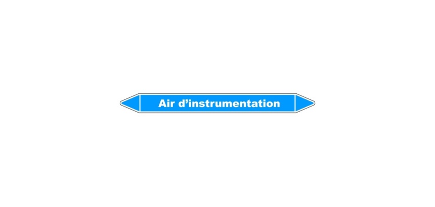 Marqueur de Tuyaux - Air d'instrumentation - Vinyle Laminé