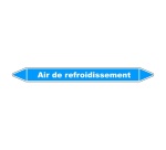 Marqueur Tuyauterie - Air refroidissement - Vinyle Laminé