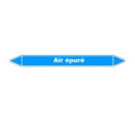 Marqueur tuyauterie Air épuré – Vinyle NF X 08-105