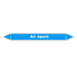 Marqueur tuyauterie Air épuré – Vinyle NF X 08-105