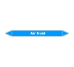 Marqueur de Tuyauterie - Air froid - NFX 08-105 - Vinyle Laminé