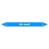 Marqueur de Tuyauterie - Air neuf - NFX 08-105 - Vinyle Laminé 150 x 12 mm