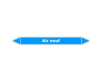 Marqueur de Tuyauterie - Air neuf - NFX 08-105 - Vinyle Laminé 150 x 12 mm