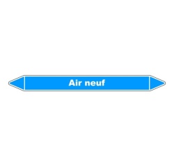 Marqueur tuyauterie Air neuf – Vinyle NF X 08-105