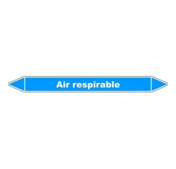 Marqueur tuyauterie Air respirable – Vinyle NF X 08-105