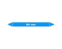 Marqueur de Tuyauterie - Air sec - NFX 08-105 - Vinyle Laminé 150 x 12 mm