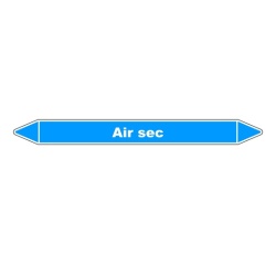 Marqueur tuyauterie Air sec – Vinyle laminé NF X 08-105