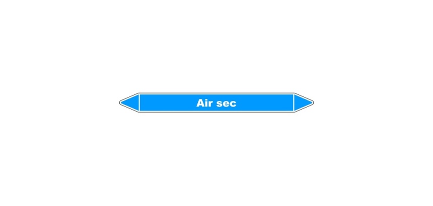 Marqueur de Tuyauterie - Air sec - NFX 08-105 - Vinyle Laminé