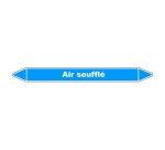 Marqueur de tuyauterie - Air soufflé - Vinyle laminé - NFX 08-105