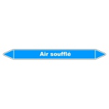 Marqueur de tuyauterie - Air soufflé - Vinyle laminé - NFX 08-105 150 x 12 mm