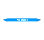 Marqueur de Tuyauterie - Air stérile - en Vinyle Laminé