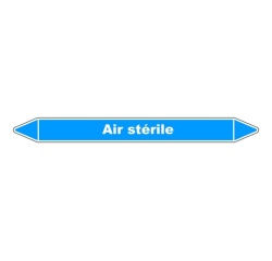 Marqueur tuyauterie Air stérile – Vinyle NF X 08-105