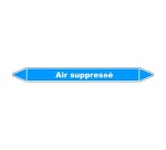 Marqueur tuyauterie - Air suppressé - Vinyle laminé - NFX 08-105