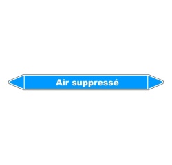 Marqueur tuyauterie Air suppressé – Vinyle NF X 08-105