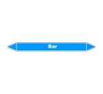 Marqueur tuyauterie Bar – Vinyle laminé NF X 08-105