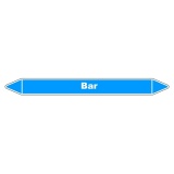 Marqueur de Tuyauterie - Bar - NFX 08-105 - Vinyle - NFX 08-105 150 x 12 mm