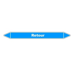Marqueur tuyauterie Retour air – Vinyle NF X 08-105