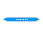 Marqueur tuyauterie - Ventilation primaire - Vinyle laminé