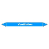 Marqueur tuyauterie - Ventilation primaire - Vinyle laminé 150 x 12 mm