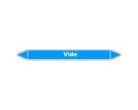 Marqueur de Tuyauterie - Vide AIR - NFX 08-105 - Vinyle Laminé 150 x 12 mm